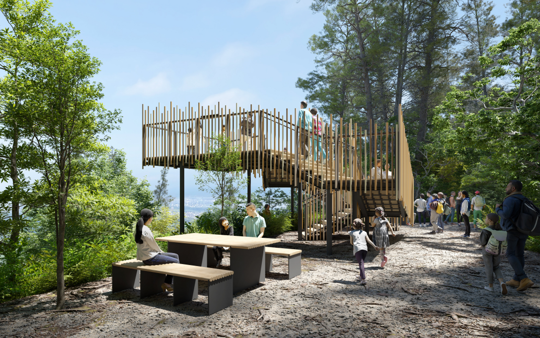 展望テラス「らせんのビューテラス」