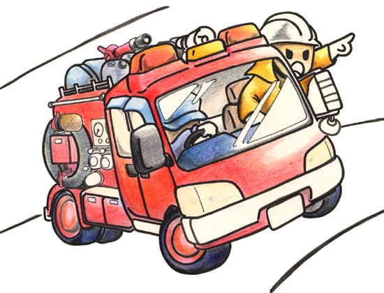 消防車の出動